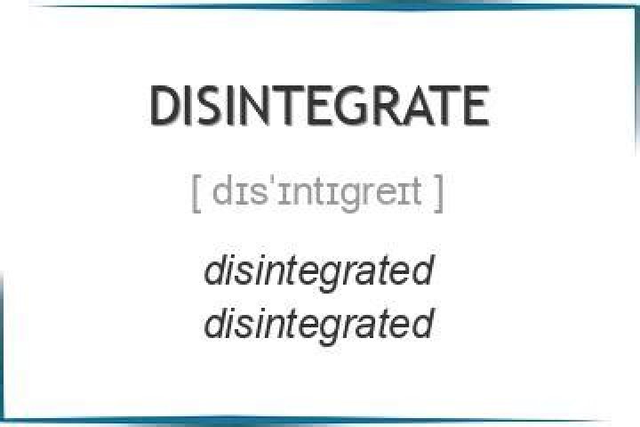 How to spell disintegrate